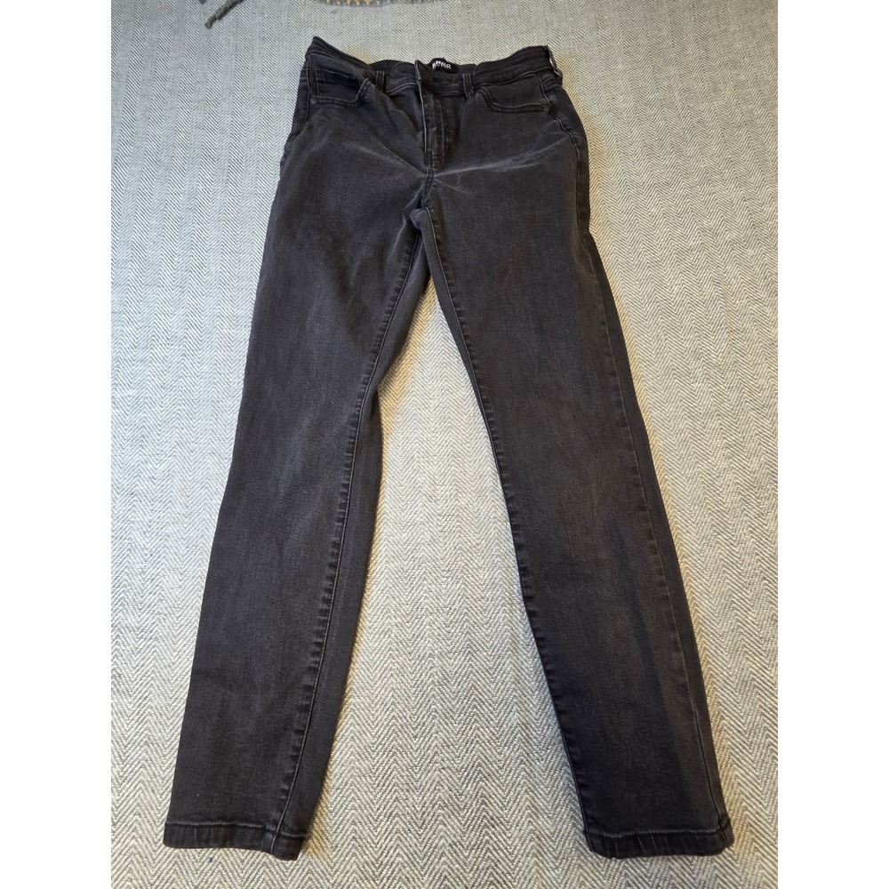 Buffalo David Bitton Mollie Skinny Jeans Women 6/28 Black Stretch High Rise Boho